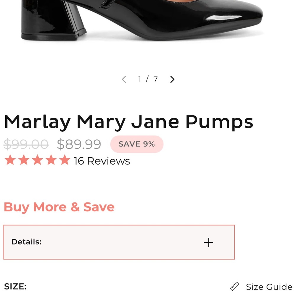Easy Spirit Marlay Mary Jane Pumps — Black Patent